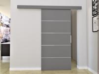 Schuifdeur CLOVIS 86 cm grijs - thumbnail