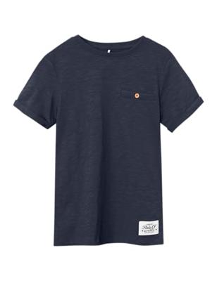 Name it zomer t-shirt jongens - donker blauw - Nkmvincent