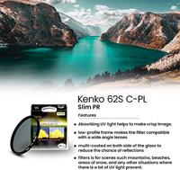 Kenko 362952 cameralensfilter 6,2 cm Circulaire polarisatiefilter voor camera's - thumbnail