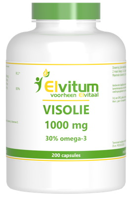Elvitum Visolie 1000mg Capsules