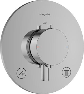 Afbouwdeel Hansgrohe Ecostat Comfort S Thermostaat 2 Functies Rond Chroom Afbouwdeel Hansgrohe Ecostat Comfort S Thermostaat 2 Functies Rond Chroom
