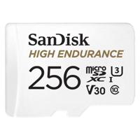 SanDisk High Endurance Monitoring miniSDXC-kaart 256 GB Class 10, UHS-I, UHS-Class 3, v30 Video Speed Class Incl. SD-adapter - thumbnail