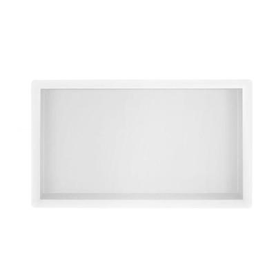 Wiesbaden Inbouwnis 30x60x7 cm RVS Mat Wit Wiesbaden Inbouwnis 30x60x7 cm RVS Mat Wit
