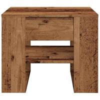 Salontafel 55,5x55x45 cm bewerkt hout oud houtkleurig - thumbnail
