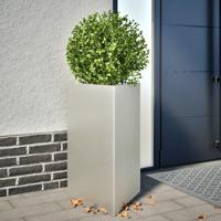 Plantenbak driehoek 50x43x75 cm roestvrij staal - thumbnail