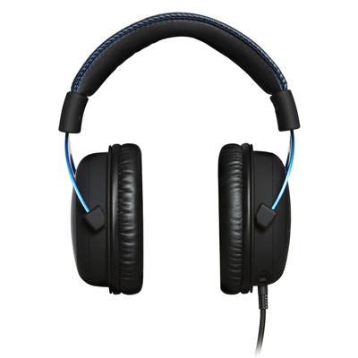 HyperX Cloud Headset Hoofdband Zwart, Blauw HyperX Cloud Headset Hoofdband Zwart, Blauw