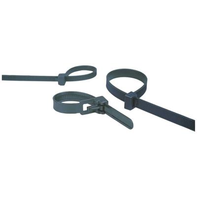 HELU 97634-100 W 200x7,6 Kabelbinder 200 mm 7.6 mm Zwart Hersluitbaar 100 stuk(s)