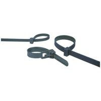 HELU 97634-100 W 200x7,6 Kabelbinder 200 mm 7.6 mm Zwart Hersluitbaar 100 stuk(s) - thumbnail