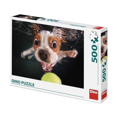 DinoToys Dino puzzel - puppy onder water - 500 stukjes