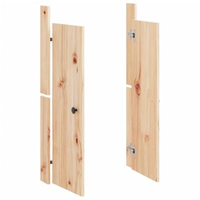 Kastdeurtjes voor buitenkeuken MEPPEL 2 st 50x9x82 cm grenenhout