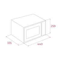 Magnetron met Grill Teka MWFS20G Zwart 20 L - thumbnail