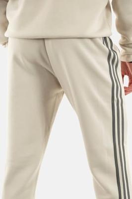 adidas Essentials Fleece Joggingbroek Wit Donkergrijs