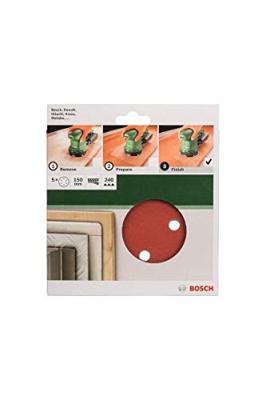 Bosch Accessoires Schuurblad Ø150 mm | G240 | WP | 6 Gaten | Velc | 5 stuks - 2609256A34
