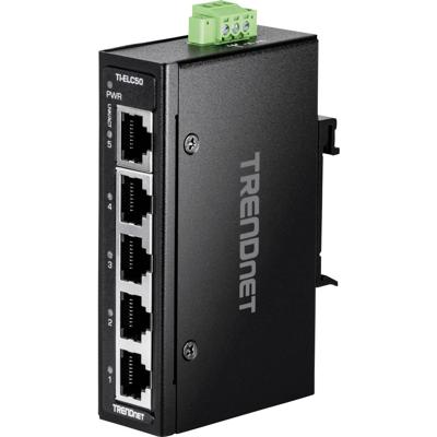 TRENDnet TI-ELC50 5-poorts Ethernet Mini Switch Industrieel DIN-Rail