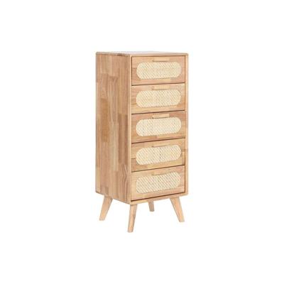 Ladenkast Home ESPRIT Natuurlijk Metaal Rubberwood 40 x 30 x 78 cm