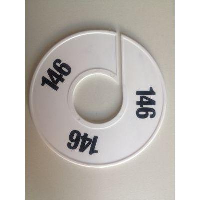 Maatring 11 cm wit/zwart 146