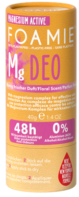 Foamie Magnesium Active Plastic Free Deo Floral Scent 48H