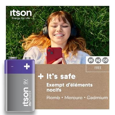 itson Itspower 9V batterij (blok) 9 V 1 stuk(s)