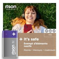 itson Itspower 9V batterij (blok) 9 V 1 stuk(s) - thumbnail