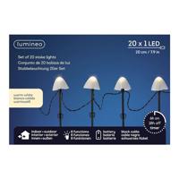 Decoratieve verlichting voor planten Lumineo 491762 Wit Mini Paddestoel (20 Stuks) - thumbnail