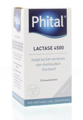 Phital Lactase 4500 Kauwtabletten Aardbei Phital Lactase 4500 Kauwtabletten Aardbei