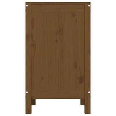 Wasmand 44x44x76 cm massief grenenhout honingbruin Wasmand 44x44x76 cm massief grenenhout honingbruin