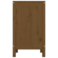 Wasmand 44x44x76 cm massief grenenhout honingbruin - thumbnail