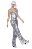 Party glitter broek zilver - thumbnail