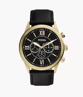 Horlogeband Fossil BQ2823 Leder Zwart 26mm - thumbnail