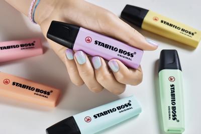 Stabilo boss original pastel markeerstiften, 4st. - thumbnail