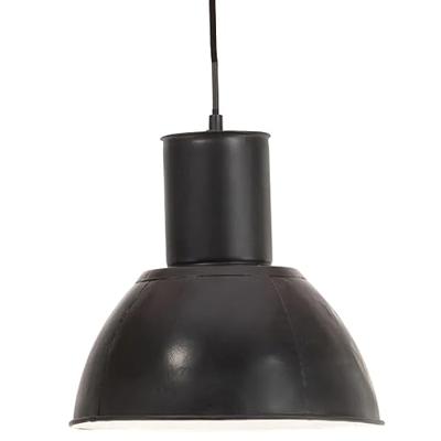 VidaXL Hanglamp rond 25 w e27 28,5 cm zwart VidaXL Hanglamp rond 25 w e27 28,5 cm zwart