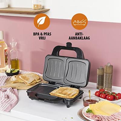 Tosti-ijzer Tristar SA-3060 Sandwichera 900 W Zwart