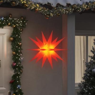 VidaXL Kerstlamp met led inklapbaar 100 cm rood