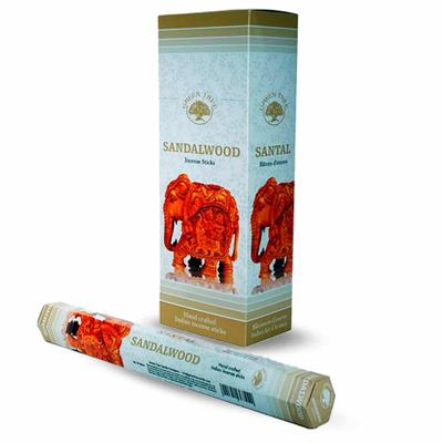 Green Tree Wierook Sandalwood (6 pakjes) Green Tree Wierook Sandalwood (6 pakjes)