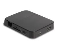 Delock 88018 USB-C, USB-A 2.0, HDMI Smartphone-dockingstation Zwart Geschikt voor: Smartphones mit USB-C Anschluss - thumbnail