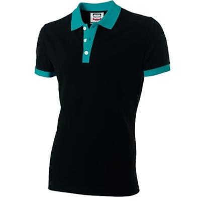 Tricorp Casual 201002 Bi-color unisex poloshirt Marine Rood L