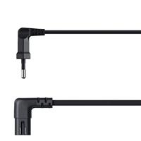 Hama Euro-netsnoer Aan Beide Kanten In Hoek 5 M Zwart - thumbnail