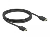 Delock 85388 HDMI-kabel HDMI Aansluitkabel HDMI-A-stekker 2 m Zwart Vergulde steekcontacten, 8K UHD - thumbnail