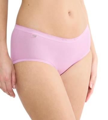 Sloggi 4-pack dames Basic Midi slips - Pink combi - 40 - Roze | Dames slip - Onderbroek - Ondergoed - 40 - Onderbroek - Ondergoed
