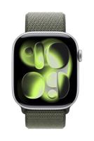 Apple Watch Band - Geweven sportbandje - 46 mm - Bosgroen - Eén maat voor de meeste polsen - thumbnail