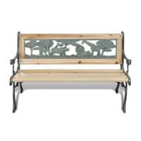 VidaXL Kindertuinbank 84 cm hout - thumbnail