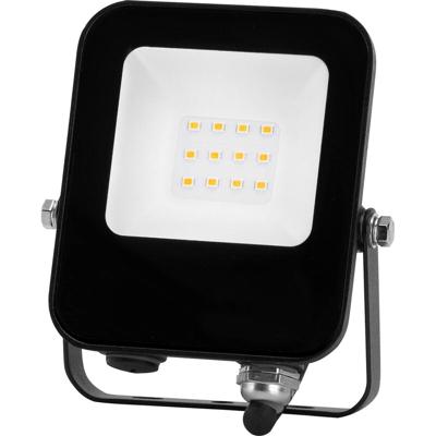 LED Bouwlamp 10W - Natuurlijk Wit 4000K - IP65 Waterdicht - Mat Zwart