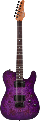 Schecter PT Standard, Purple Burst Burl