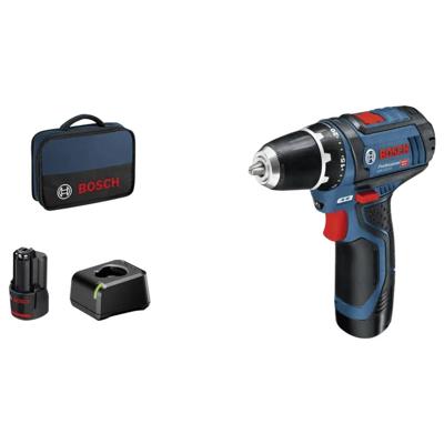 Bosch Professional GSR 12V-15 Accu Schroefboormachine 12V 2.0Ah in Tas - 060186810F Bosch Professional GSR 12V-15 Accu Schroefboormachine 12V 2.0Ah in Tas - 060186810F