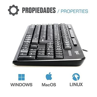 Toetsenbord iggual CK-BASIC-120T QWERTY USB Zwart Spaans Aap (1 Onderdelen) Toetsenbord iggual CK-BASIC-120T QWERTY USB Zwart Spaans Aap (1 Onderdelen)