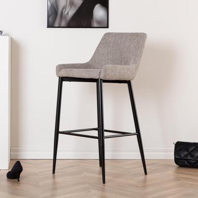 Nohr Barkruk 'Quennel' Linnenlook, kleur Beige (zithoogte 74cm)