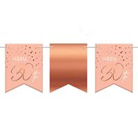 Vlaggenlijn 30 Jaar Roze/Roségoud - 6 Meter - thumbnail