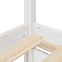 Bedframe zonder matras massief grenenhout wit 160x200 cm - thumbnail