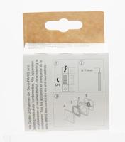 KOPP - Controleschakelaar - Paris HK05 - Inbouw - 1-voudig Enkel Schakelaar - Arctic Glans Wit - thumbnail