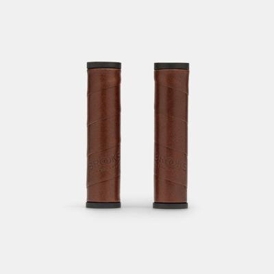 BROOKS Willow leather grip (130+130mm) - antic brown
